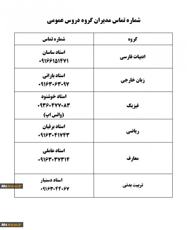 دروس عمومی